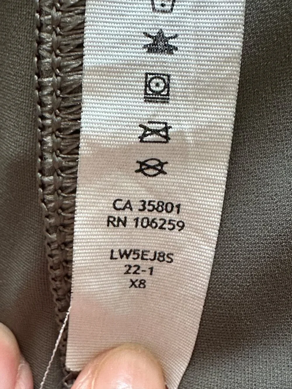 Lululemon Men's ABC Classic-Fit 5 Pocket Pant Warpstreme Willow Leaf Size 31
